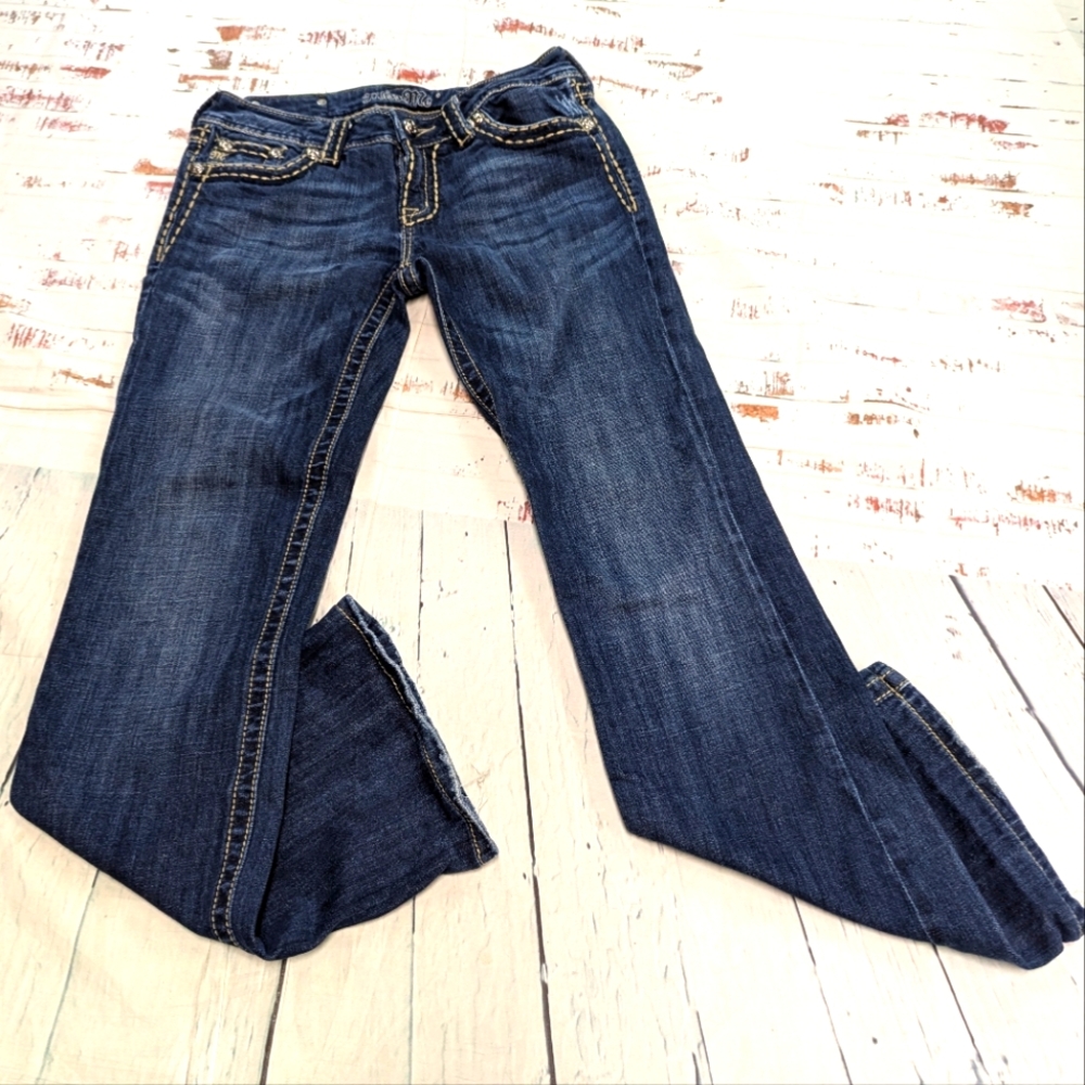 Miss Me Women's Boot Cut Jeans - Dark Blue
